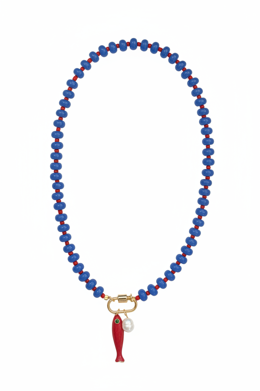 Blue Beaded Necklace