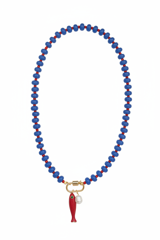 Blue Beaded Necklace