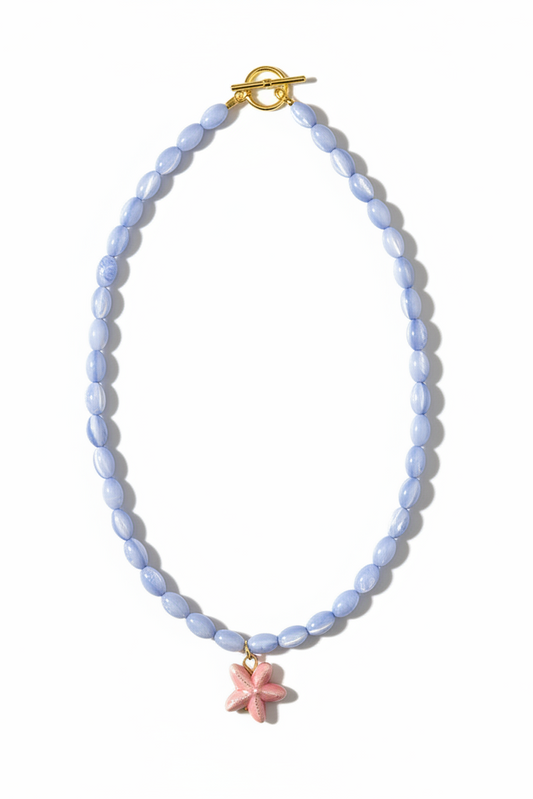 Freedom Star necklace on white background