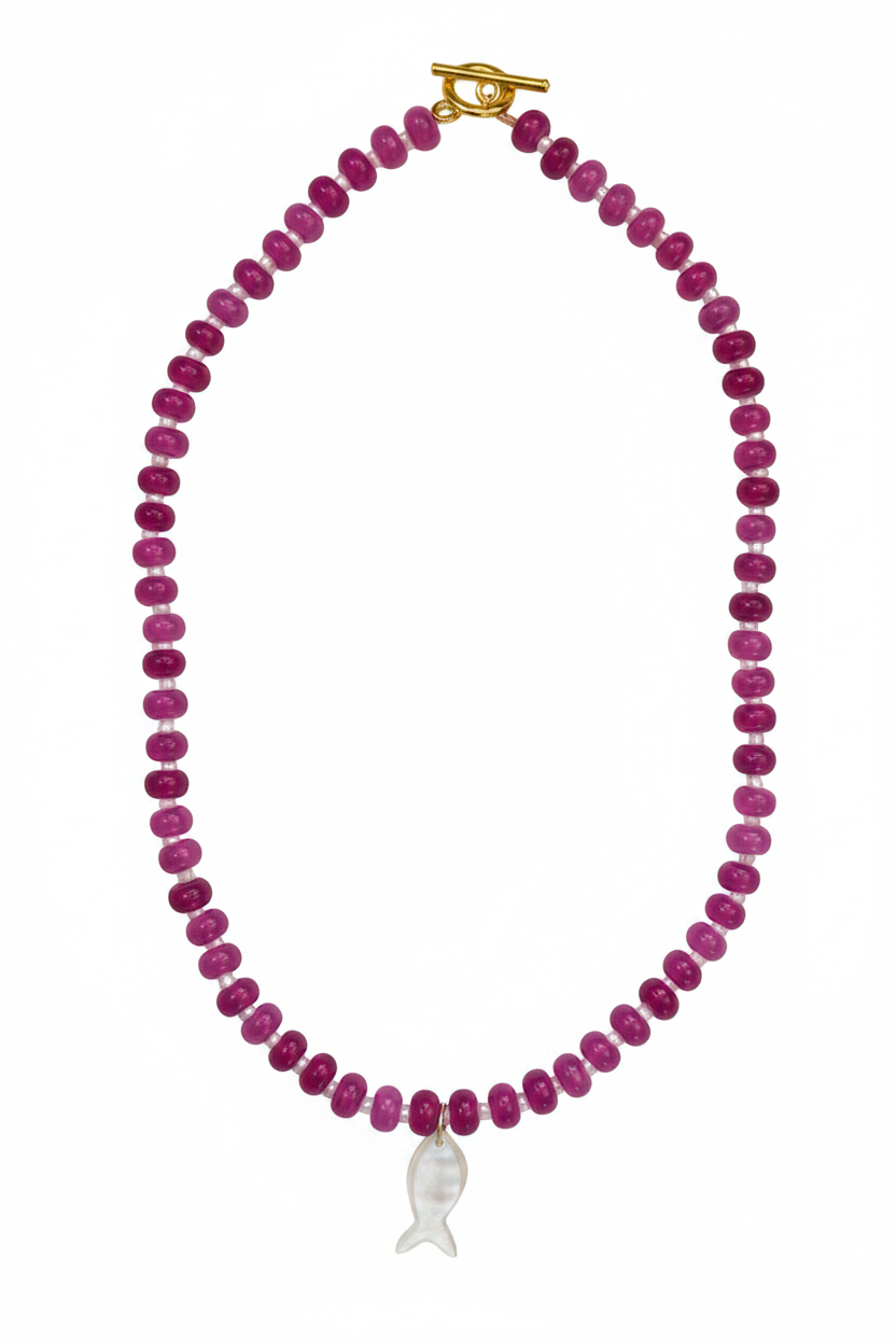 Amagansett Pearlfish necklace full view