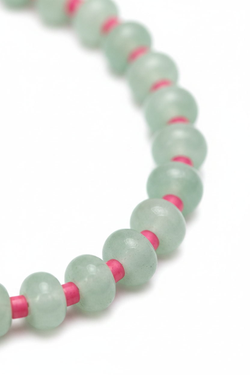 Greenport Bloom necklace bead close-up
