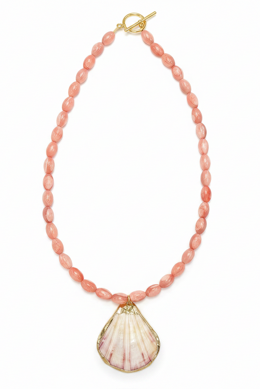 White background necklace